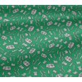 thumbnail image 5 of oneOone Cotton Jersey Green Fabric Scissor Diy Clothing Quilting Fabric Print Fabric By Yard 58 Inch Wide, 5 of 6