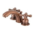 thumbnail image 1 of Kingston Brass KB946AX Victorian Mini-Widespread Bathroom Faucet, Antique Copper, 1 of 6