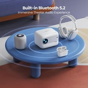 YABER Mini Projector with 5G WiFi & Bluetooth 5.2, Native 1080P Portable Outdoor Projector with Electric Focus, ±40° Keystone Correction, Home Theater Projector for Phone, TV Stick, Laptop, PS5