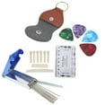 thumbnail image 3 of Kit de herramientas de reparación de guitarra, regla de nivelación de llave para afinar, cambio de cuerda, mantenimiento, configuración, 36 Uds., 3 of 12