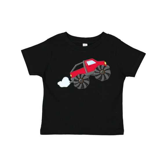 Inktastic Red Monster Truck Action Boys or Girls Toddler T-Shirt