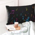 thumbnail image 4 of Balery Color Musical Notes Funda de Cojín Estampada, Regalos para Mujeres, Regalos de Amor para Ella, Regalos para Novia o Esposa, Funda de Almohada-16"x24", 4 of 6