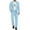 Light Blue, variant on COOFANDY Men's 2 Piece Suits Classic Fit Suit Set 2 Button Blazer Jacket and Dress Pants for Wedding Business Prom