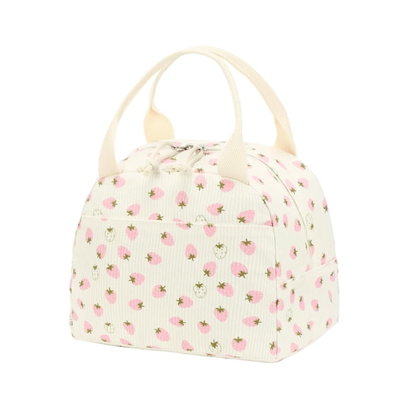Handheld Bento Bag,Bluboon Lunch Bag for Women Men Cute Corduroy Lunch Tote Bags Reusable Insulated Lunch Box Large Capacity Reusable Insulated Cooler for Work Picnic Or Travel