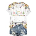 thumbnail image 4 of MAIHAN T Shirts for Women Loose Fit Casual Summer Funny Printed Graphic Loose Tees Womens Summer Tops Loose Fit Shirts Spring Fashion, 4 of 4