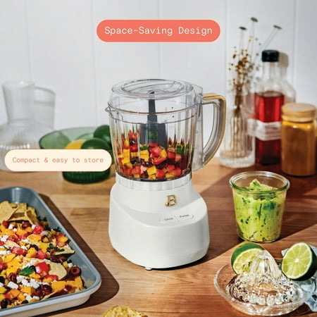 Beautiful 3-Cup Food Chopper, White Icing by Drew Barrymore