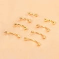 thumbnail image 1 of 8Pcs Eyebrow Piercing Jewelry Curved Barbell Tiny Eyebrow Ring Labret Lip Jewelry Ear Rook Navel Small Belly Button Ring 16g FJH, 1 of 6