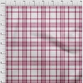 thumbnail image 4 of oneOone Cotton Poplin Twill Dark Magenta Fabric Tartan Dress Material Fabric Print Fabric By The Yard 56 Inch Wide, 4 of 4