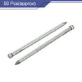 thumbnail image 3 of Uxcell Finishing Nails 50 Pack 75mm 3 Inch Hand-Drive Hardware Carbon Steel Nail Lost Head Nail, 3 of 7