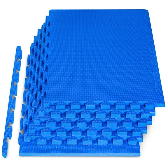 ProsourceFit Extra Thick Puzzle Exercise Mat 1", EVA Foam Interlocking Tiles