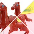 thumbnail image 2 of CHOK 5Pcs  Plastic Horse Small Animals Jumping Clockwork Toy for Kids, 2 of 7