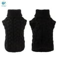 thumbnail image 3 of Deago Pet Dog Warm Jumper Knit Sweater Winter Clothes Puppy Cat Knitwear Costume Coat Apparel (Black, L), 3 of 7