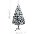 thumbnail image 4 of vidaXL Artificial Pre-lit Christmas Tree with Ball Set Green 180 cm PVC, 4 of 5