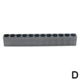 thumbnail image 3 of VIVIDCRAFT 10-Hole Hardware 1/4 Leather Case Shelf Hexagonal Screwdriver Head Strip 3 Holes To 13 Holes Multi-Specification Wind Batch Storage Strip, 3 of 5