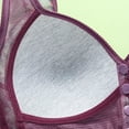 thumbnail image 6 of VISALY Bralette Pack, Ladies'Hot-Selling Printing Optimization Front Buckle Mother Underwear Female Pull-Up Anti-Droop, Plus Size Strapless Bras for Women Plus Size front snap bra, #B Purple1,XL, 6 of 9