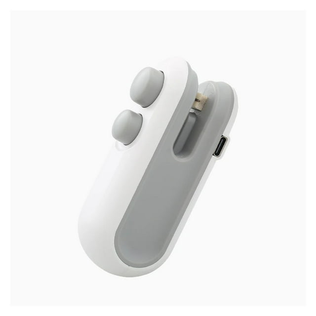 5 Pcs Mini Machine de Scellage 2en1 USB Rechargeable Scelleuse de Chaleur Sac en Plastique Clip Scelleuse de Nourriture Scelleuse à Main