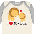 thumbnail image 4 of Inktastic I Heart My Dad Lion and Cub Boys or Girls Long Sleeve Baby Bodysuit, 4 of 5