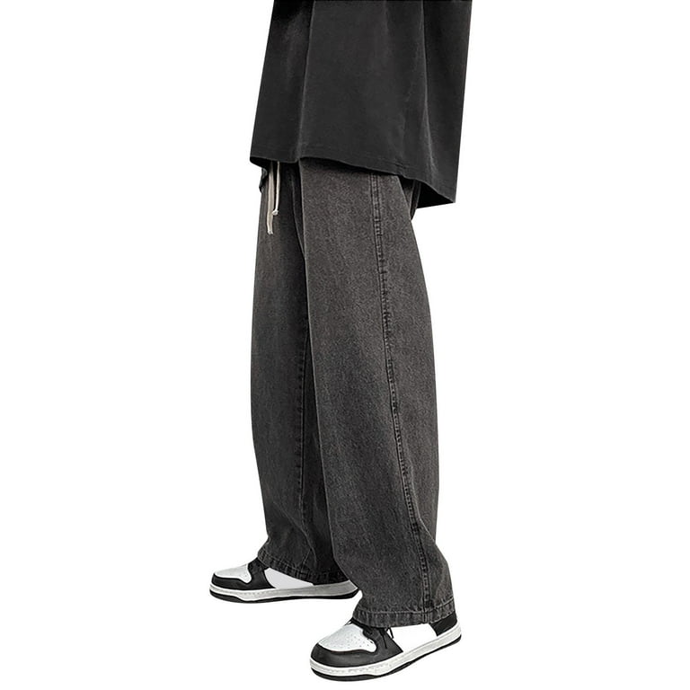 Jean Men Men Fashion Loose Plus Size Jeans Street Wide Leg