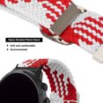 thumbnail image 6 of Xirurus Braided Nylon Sport Watch Strap Adjustable Replacement Band for Spartan Hr Baro, Suunto7, D5i, Red White, 7.1 inches / 18 cm, 6 of 9