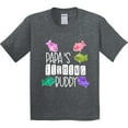 thumbnail image 3 of Inktastic Papa's Fishing Buddy with Colorful Fish Youth T-Shirt, 3 of 5