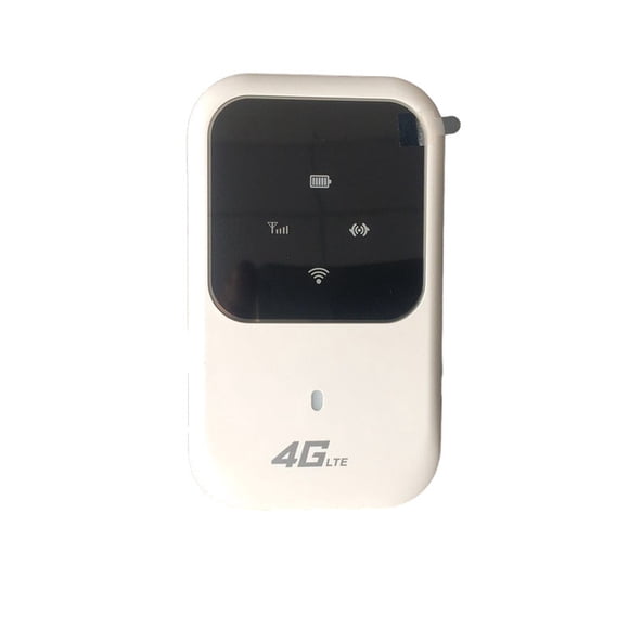 Routers para Internet Inalámbrico, 4G Mobile Hotspot de Alta Velocidad Portátil de Bolsillo Wifi para Viajes en Coche Al Aire Libre Uso en Casa Hasta 10 Usuarios Batería 2400Mah 100Mbps Descargar