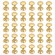 thumbnail image 1 of Uxcell 30 juegos de remaches de cuero de doble tapa, remaches metálicos redondos de 9x12mm para reparación de artesanías de cuero, DIY, carteras, cinturones, bolsas, zapatos, dorado, 1 of 6