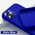 thumbnail image 1 of New Luxury Original Liquid Silicone Phone Case For iphone 16 15 14 13 12 11 Pro Max Plus Lens Protection Shockproof Back Cover Klein For iPhone 12 Mini, 1 of 6