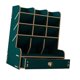 thumbnail image 4 of Organizador de bolígrafos de madera para oficina, organizador de escritorio multifuncional con múltiples rejillas. Verde, 4 of 9
