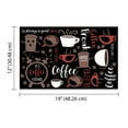 thumbnail image 2 of WIRESTER Coffee Mat - Coffee Bar Mat for Countertops Absorbent Hide Stain Rubber Backed Dish Drying Mat for Kitchen Counter - Black Clock, 2 of 7