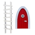 thumbnail image 1 of Juego de puertas en miniatura para jardín de hadas - Madera, paquete de 6, para decoración de exteriores/DIY/regalos, 1 of 6