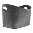 thumbnail image 3 of Open Storage Bins with Handles, Portable Storage Basket for Clothing, Toys, dark gray, 3 of 9