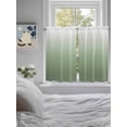 thumbnail image 4 of Kitchen Curtains 54 Inches length, Sage Green Ombre Window Treatment Curtain Drapes, Modern Sage Green Abstract Art Decorative Window Curtains for Bedroom Cafe, 52"x54", 2 Panels, 4 of 7