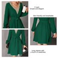 thumbnail image 1 of Vestido corto de encaje, vestido corto con escote en V para mujer, vestido corto, características de vanguardia, 1 of 7