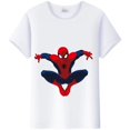 thumbnail image 3 of Camisetas Kawaii de estilo Harajuku para niños, camisetas de algodón con estampado de dibujos animados de Marvel, Spider-Man, amigos, camisetas blancas grunge para niñas, 3 of 5