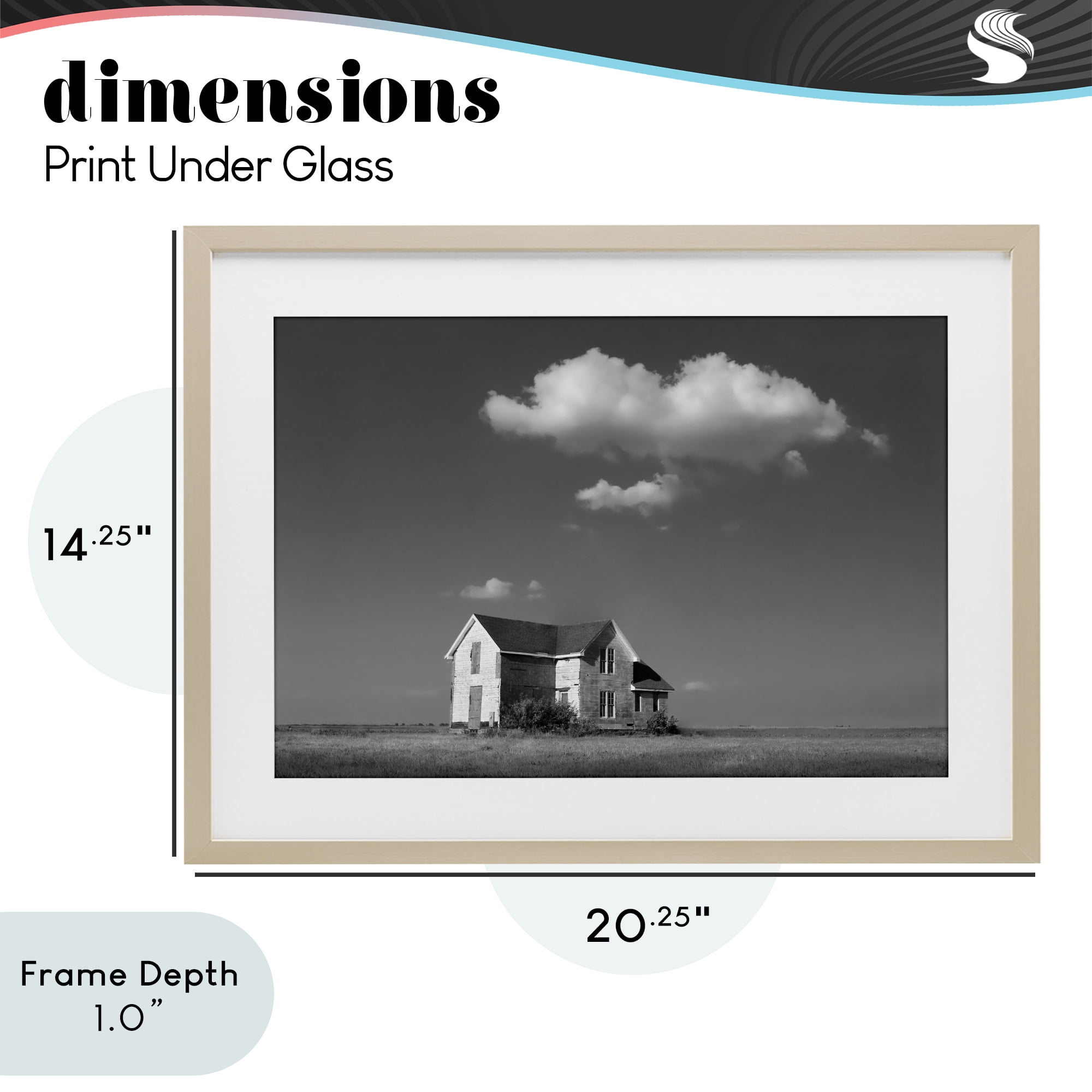 Stupell Industries Solitary Erstwhile Cottage Birch Framed Print Under Glass, design by Steve Toole