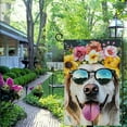 thumbnail image 4 of PHYHOO  Summer Dog Golden Retriever Garden Flag Double Sided Welcome Outside Small Yard Flag White, 4 of 6