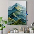 thumbnail image 4 of Peak District Nature Landscape Watercolor Canvas Print, Outdoor Lover Home Gift Wall Decor Art, 4 of 8