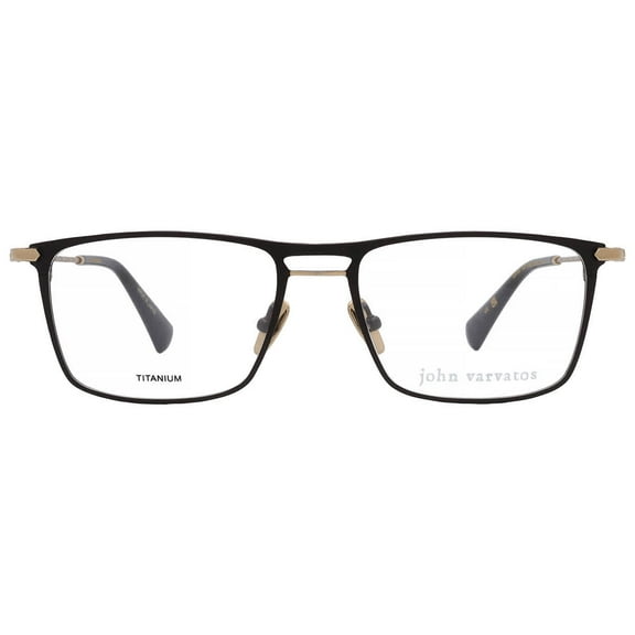 John Varvatos Demo Rectangular Men's Eyeglasses VJV191 0BLA 52