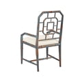 thumbnail image 2 of LaGrange Chippendale Cushioned Host Arm Chair with Distressed Blue Finish, 2 of 2