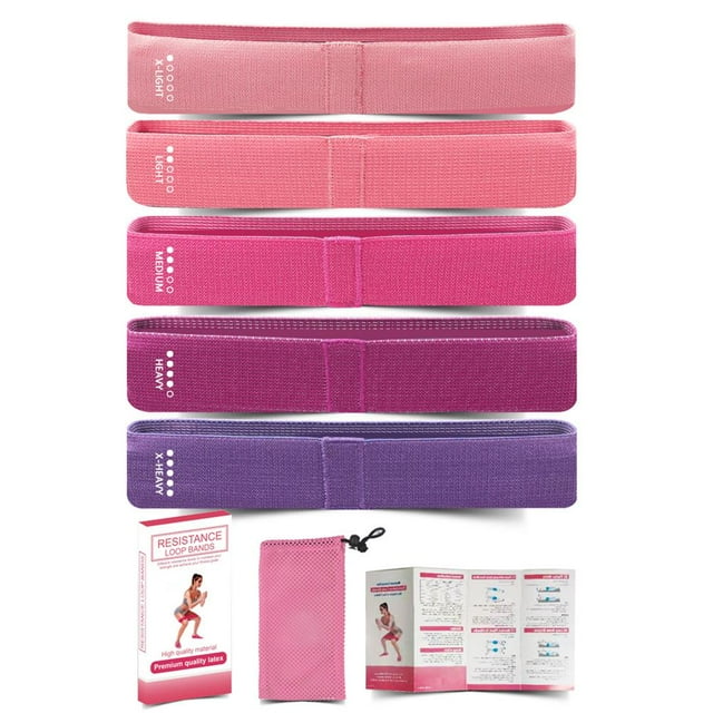Bandes d'Exercice en Boucle, Bandes de Boucle en Latex Anti-Roulis Résistantes à la Soie pour Entraînement Physique