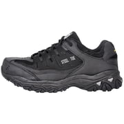 Skechers Cankton Steel Toe Work Shoes for Men, Relaxed-Fit with a Lace-Up Front