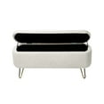 thumbnail image 3 of Storage Ottoman Bench,End of Bed Bench with Large Storage Space and Metal Legs,Upholstered Entryway Bench for Living Room Bedroom End of Bed Entryway,Ivory, 3 of 7