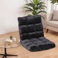 thumbnail image 5 of ZenSports 14-Position Folding Floor Chair, Adjustable Padded Sleeper Bed Gaming Lazy Sofa Chair with Back Support Navy, 5 of 5