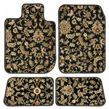 GGBAILEY Jeep Grand Cherokee Black Oriental Car Mats, Custom Fit for 2011, 2012, 2013, 2014, 2015, 2016, 2017, 2018, 2019 - Driver, Passenger & Rear Carpet Car Mats