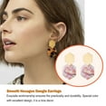 thumbnail image 4 of Qarigey Pendientes colgantes Estilo Ins Colgante Colgante Accesorios populares Acrílico Geométrico Pendiente diario Hexágono Gancho para la Type8 NO8, 4 of 6