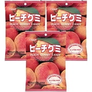 Kasugai Peach Gummy Candy 3.77oz (3 Pack)