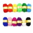 thumbnail image 4 of Homeholiday 12pcs Kids DIY Knitting Crochet Yarns Multicolor Handcrafts Colorful Craft Sewing Thread Crafting Yarn Random Color, 4 of 8