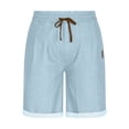 thumbnail image 1 of Xihbxyly Pantalones Cortos de Mezclilla para Hombre, Transpirables, con Cintura Elástica, Corte Holgado y Cómodo, Color Liso, Ideal para Uso Diario, Senderismo o Gimnasio. Disponibles En Varias Talla, 1 of 5