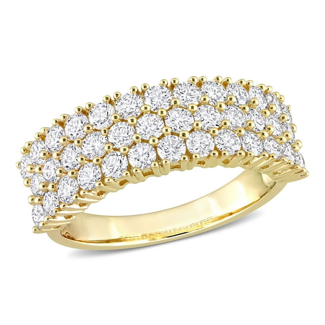 1.68 CT. T.W. Diamond Triple-Row Semi-Eternity Band in 14K Gold