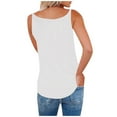 thumbnail image 4 of Srogem Women's Camisole 2025 Summer Basic Sleeveless Zipper V Neck Casual Tank Tops Loose Strap Shirts, 4 of 6